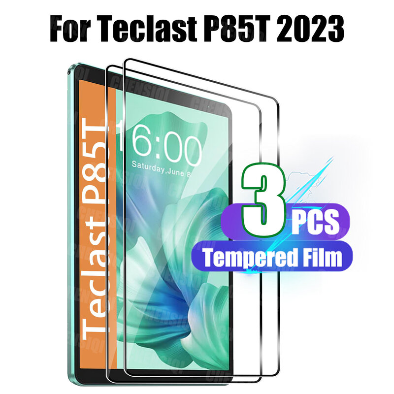 ฟิล์มกระจกนิรภัยเท็กส์ P85T 8นิ้วปราศจากฟองขนาด9ชั่วโมงความแข็งกันรอยขีดข่วนสำหรับ P85T Teclast 8 "2023