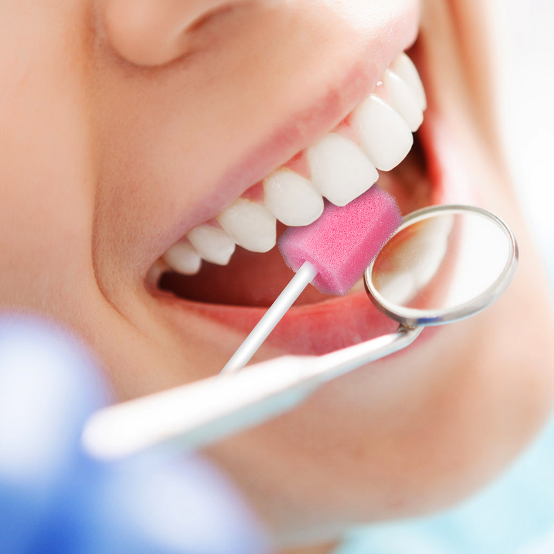 250 szt. Jednorazowych pielęgnacja jamy ustnej wacików gąbczastych czyszczenie zębów usta wymazy dentystyczne