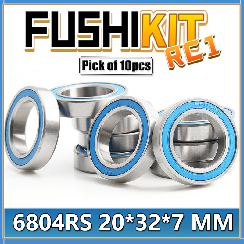6804RS Bearing 10PCS 20*32*7 mm ABEC-3 Hobby Electric RC Car Truck 6804 RS 2RS Ball Bearings 6804-2RS Blue Sealed