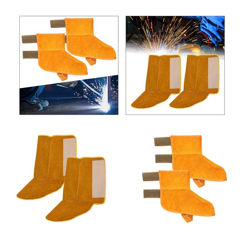 Welded Foot Covers Wear Resistant Portable Welding Boot Protectors Fireproof Welding Shoes Covers Heat Resistant Welding Spats