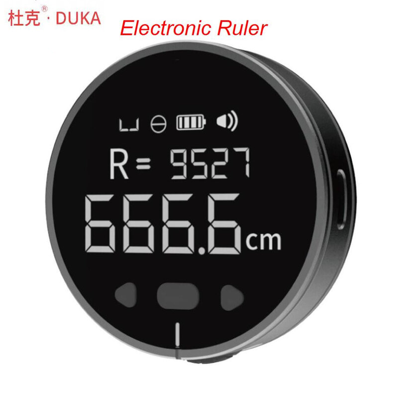 DUKA Little Q อิเล็กทรอนิกส์ (Atuman) เทป HD หน้าจอ LCD ยาวสแตนด์บายชาร์จไม้บรรทัด
