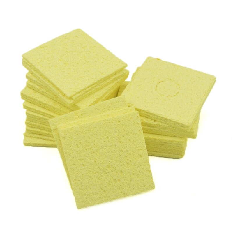 K1KA Professional Soldering Iron Cleaning Sponge Removes Oxidation and Residue-100Pcs