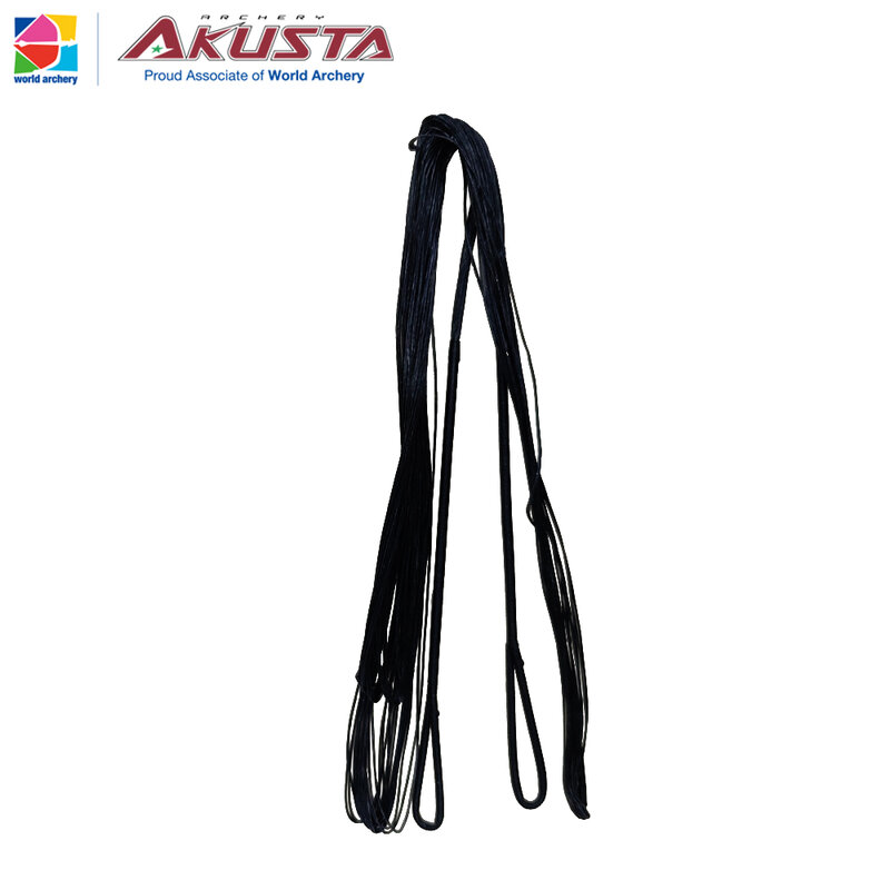 Akusta-再帰的な弓の文字列、高速フライト素材、bcy 652、12、14、16、18ストランド、黒、48〜70インチの弓で使用