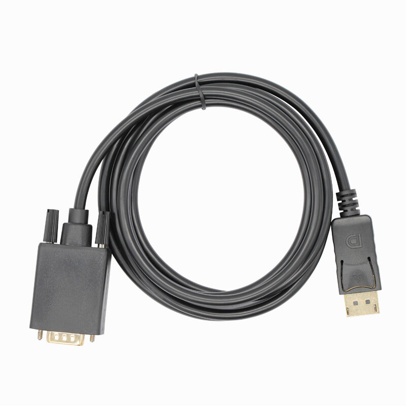 DisplayPort na kabel VGA DP na VGA rewolucja na męski kabel 1.8m 1080P kabel HD kabel do laptopa