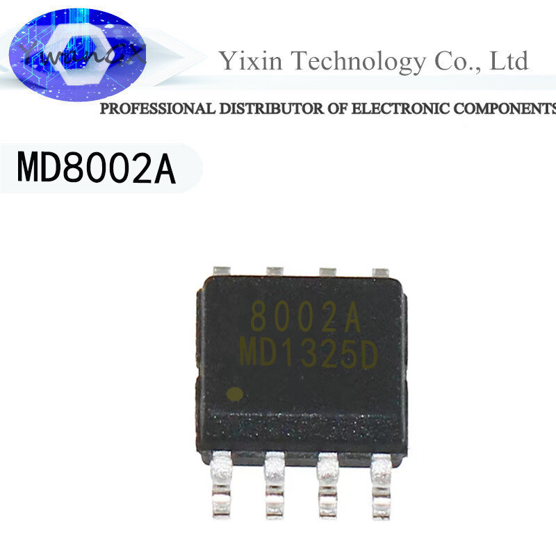 10 piezas MD8002A SOP8 MD8002 8002A SOP SMD TC8002D FM8002 TC8002 CKE8002B NS8002 SOP-duales 8 8002 transistores IC