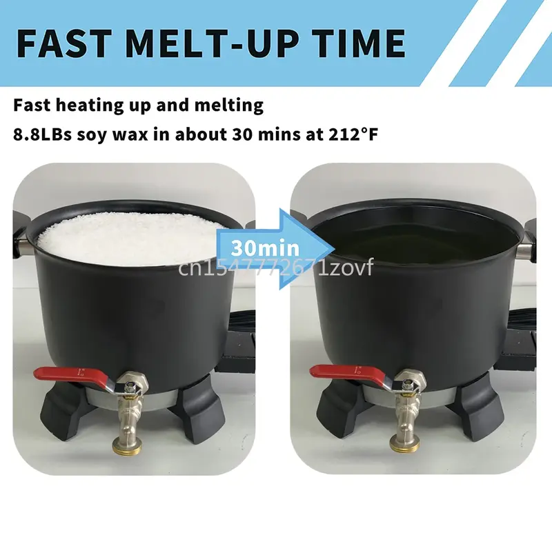 5L Non-Stick black candle wax melter  making equipment