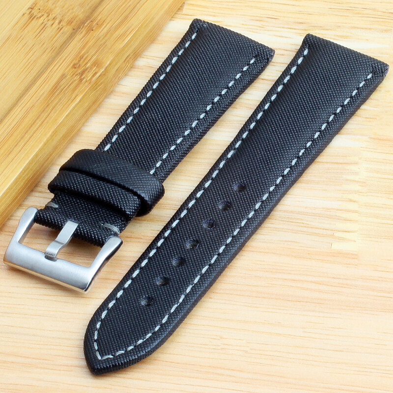 Cinturino per orologio in Nylon in fibra di carbonio da 23MM per accessori per braccialetti da polso da uomo con cinturino per orologio da uomo Blancpain 50 Fathoms