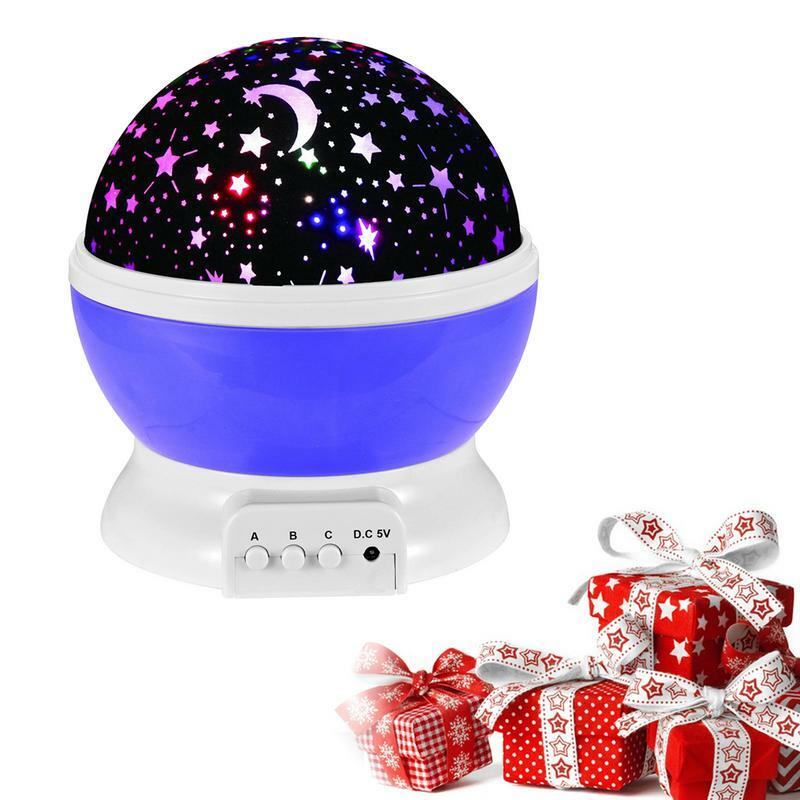 Star Night Light Projector Rotating Star Projector Desk Lamp With USB Cable LED Projecto For Children Bedroom And Party