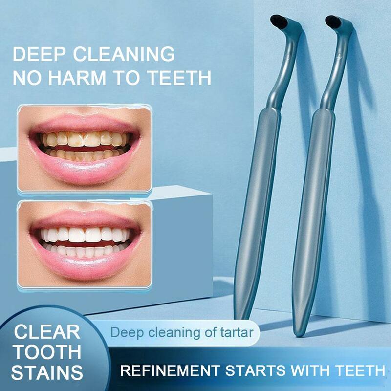 Cepillo de dientes Interdental de ortodoncia, borrador de manchas Oral, herramientas de eliminación de manchas, cuidado de Limpieza de dientes, esponja de sarro/té/S K3O0