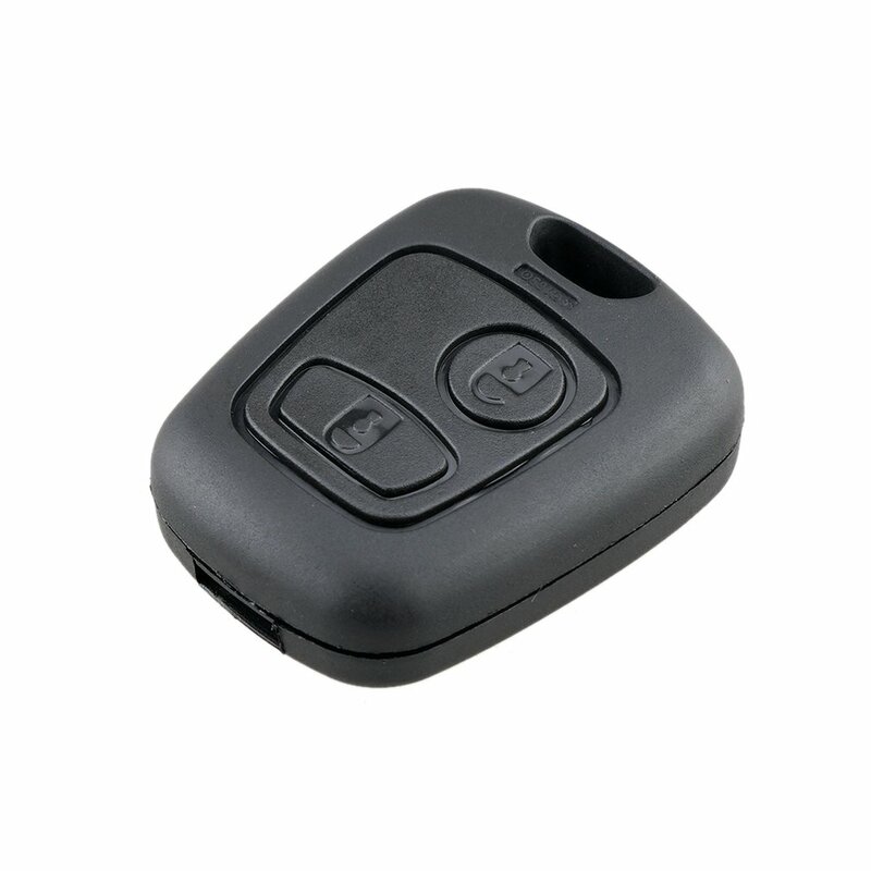 Coque de rechange pour clé télécommande 2 boutons, étui vierge pour clé de voiture sans lame pour Peugeot 206 307 107 207 407