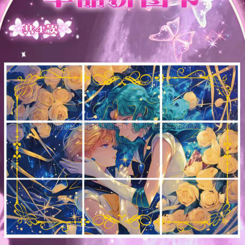 Tarjeta de guerrero de chica hermosa, tarjetas de edición coleccionable de Anime japonés, tarjeta de diosa de la luna de la belleza, regalos geniales de cumpleaños para niñas