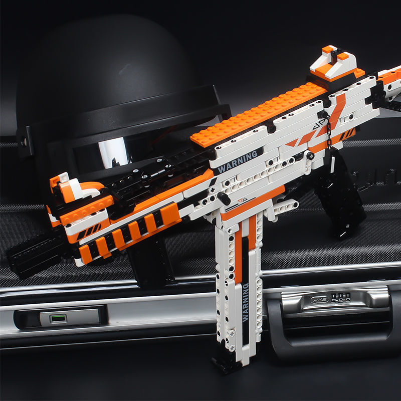 UMP45 Gun Assembly Building Blocks Weapon Pistol Bricks  Military Ww2 Game Model Gun Series Building Bricks Kit Moc Toy For Boy