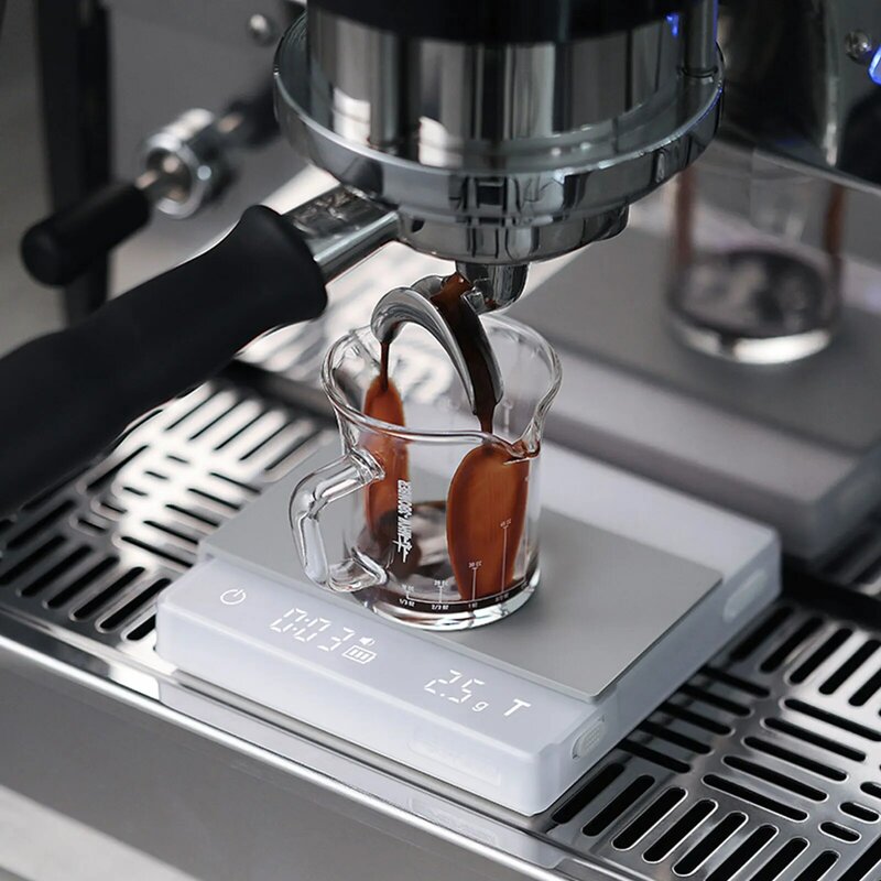 MHW-3BOMBER مقياس القهوة الذكية مع الموقت ، ميزان المطبخ عالية الدقة ، القهوة بالتنقيط ، مقياس إسبرسو ، أدوات باريستا المنزل ، 2 كجم ، 0.1g