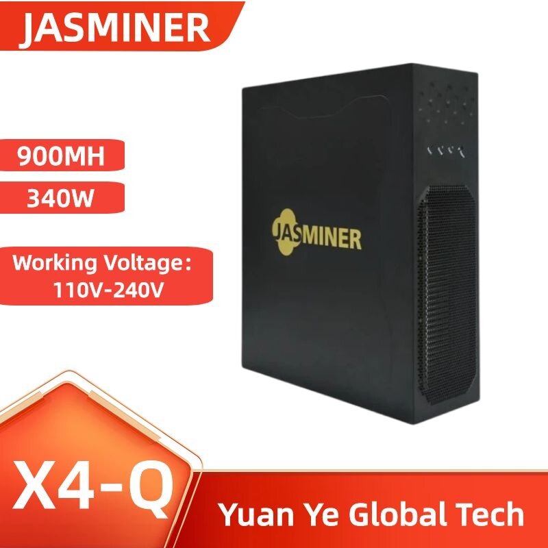 Новинка 99%, Jasminer X4 Q Miner 900MH/s 340 Вт, потребляемая мощность, Майнер jasminer X4Q и т. д., Майнер 180 дней гарантии