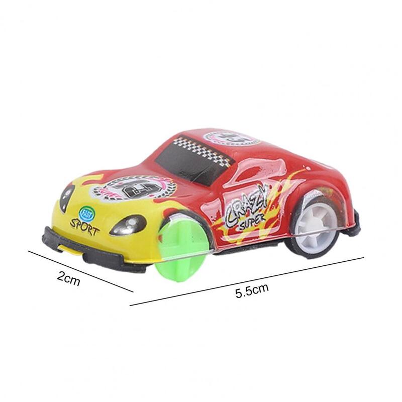 Jouet de modèle de voiture en plastique sans batterie, joli jouet d'interaction classique, mini véhicule de simulation, faveur de fête, dos côtelé