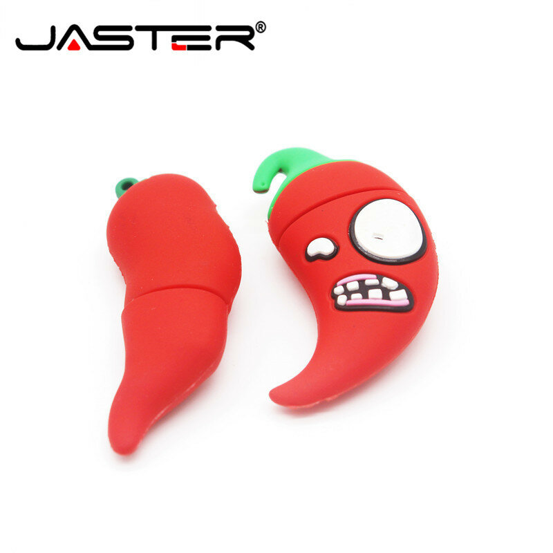 JASTER-Unidad Flash USB 2,0 modelo fresa, pendrive de disco U de 64GB, 32GB, 16GB, 8GB, para frutas y verduras, regalo para niños