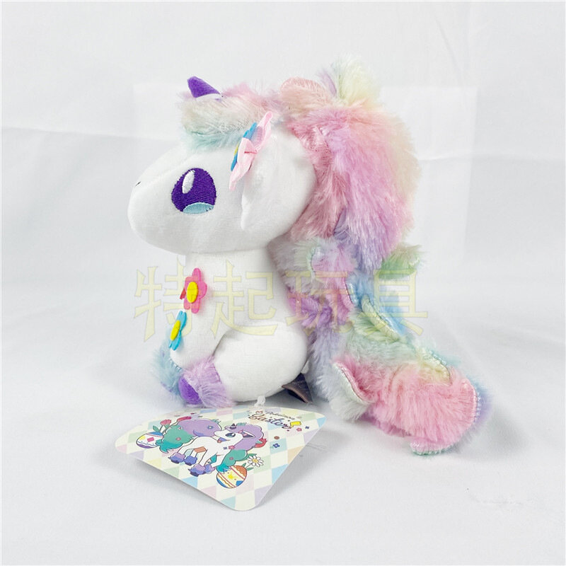3pcs Pokemon Sylveon Scorbunny Easter Fairy Ibrahimovic Rainbow Horse Wreath Ibei Plush Doll Pink Anime Kids Girls Gift
