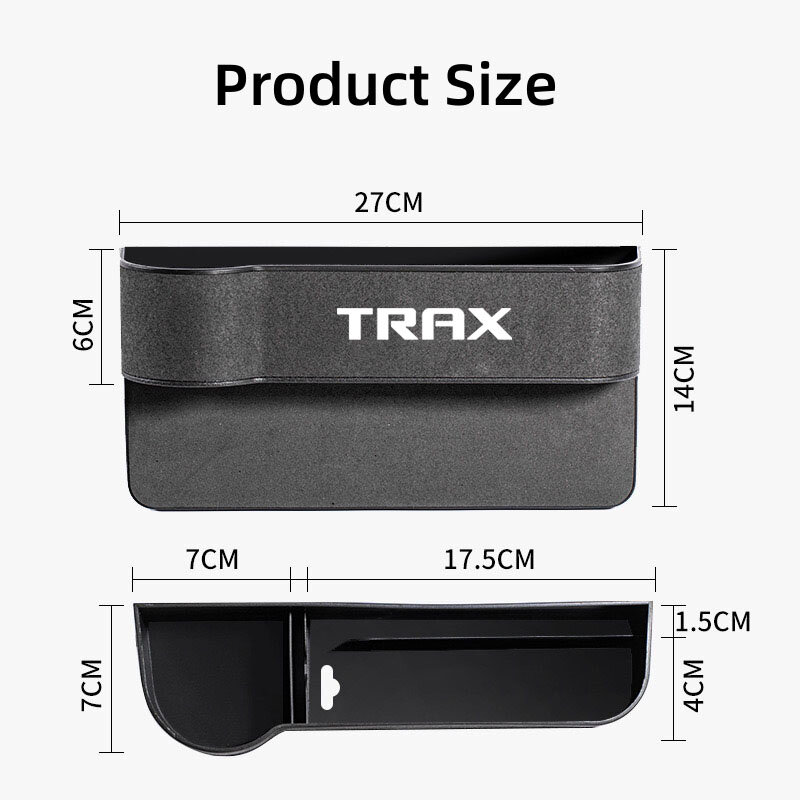 Car Seat Crevice Gaps Storage Box Seat Organizer Gap Slit Filler Holder For TRAX Car Slit Pocket Storag Box