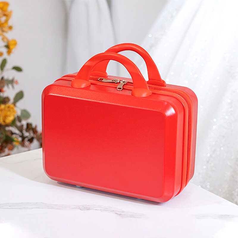 Handcase ślubny pudełko do makijażu spersonalizowany prezent ręczny kosmetyczka noworoczny prezent pudełko do przechowywania mały bagaż