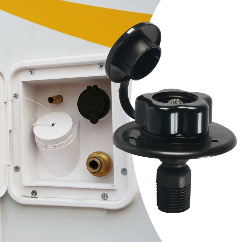 RV Water Fill Inlet Replacement Accessories RV City Water Fill Inlet with Check Gate for Marine Trailer Motorhome Camper