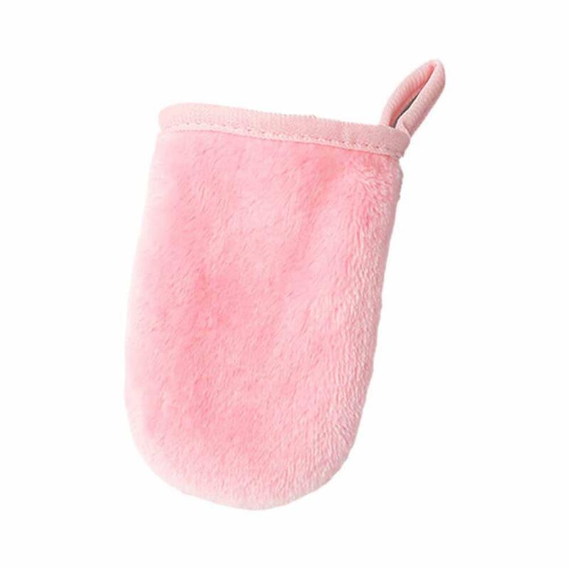 1 pz struccante guanti detergenti riutilizzabile microfibra trucco Puff cura strumento viso bellezza asciugamano cosmetico K1W3