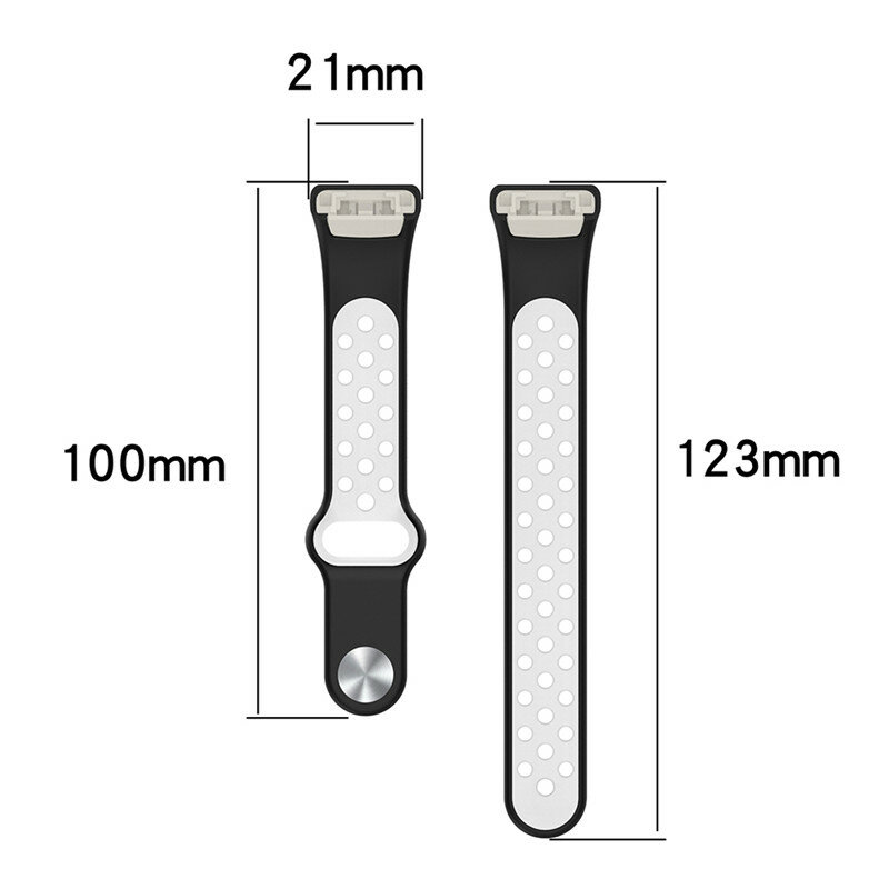 Weiches silikon armband für huawei band 6 zweifarbig smart uhr armband sport tpu ersatz armband für honor band 6/7 armband
