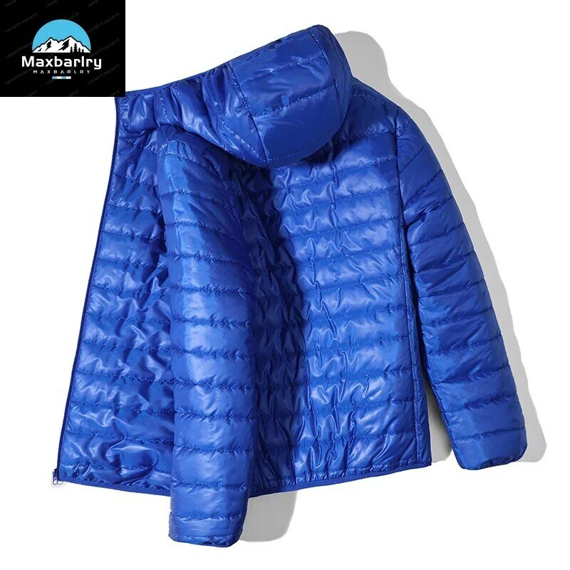 2023 Winter Mens JacketsTrend Korean Version Fashionable Casual Warm Cotton Coat Versatile Lightweight Men's Clothing