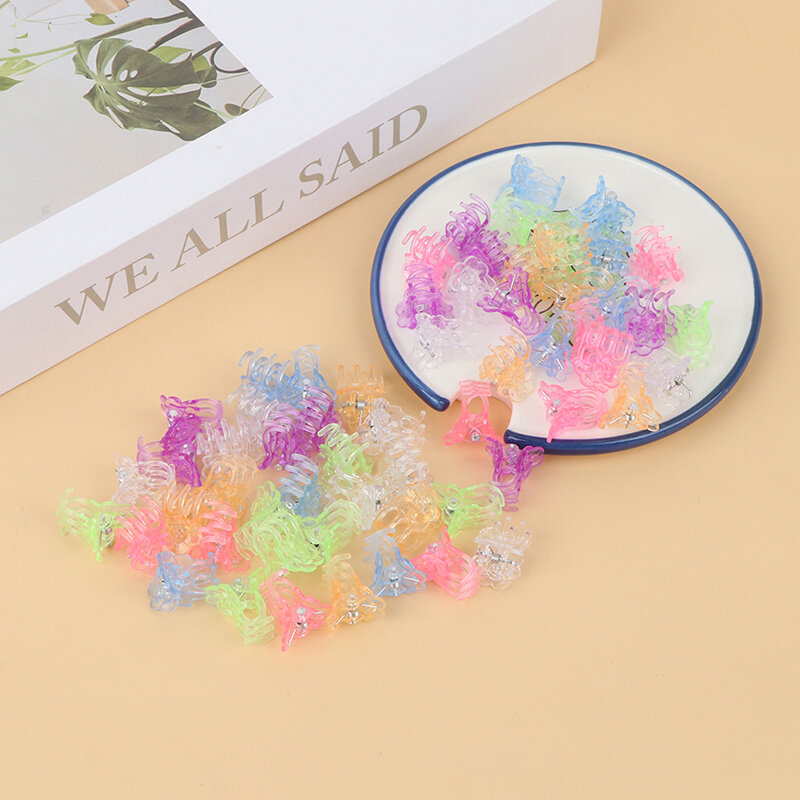 60Pcs/Pack Colors Phalaenopsis Special Clip Plastic Orchid Clips Garden Support Clips Orchid Plant Vine Support