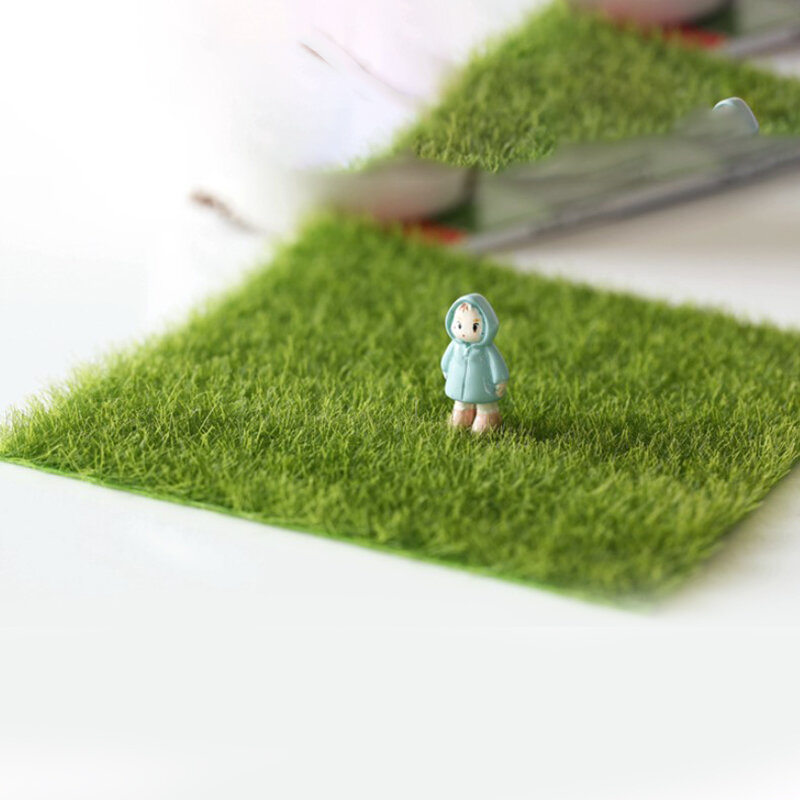 인형집 미니어처 인공 잔디, 가짜 잔디 시뮬레이션 미니어처 정원 장식 인형 집 공예 입상 식물 냄비 정원