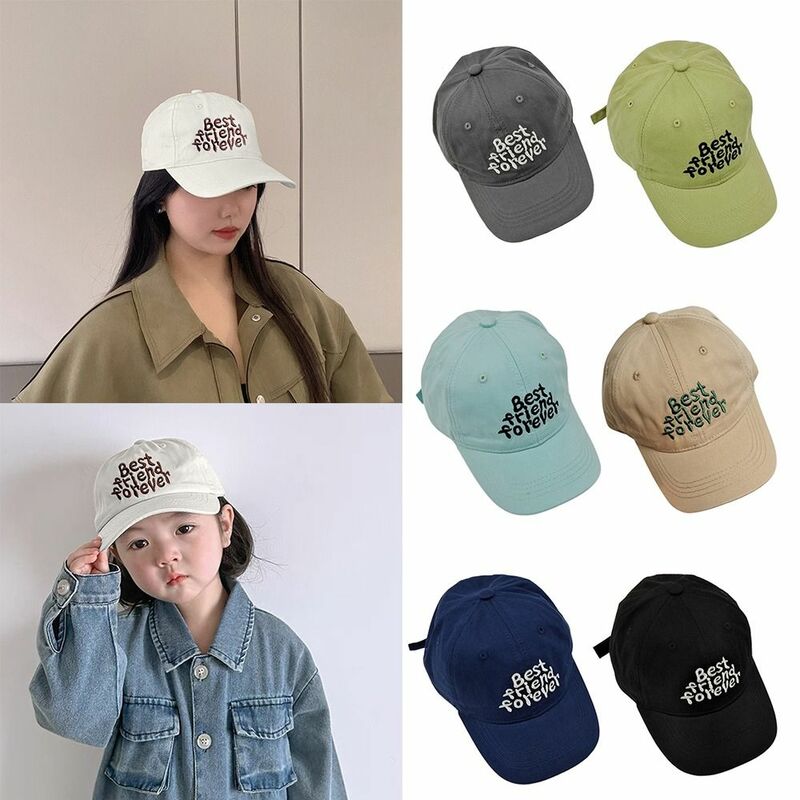 Contrast Duck Tongue Hat Casual Embroidered Letter Sun Protection Sun Hat Soft Top Baseball Hat