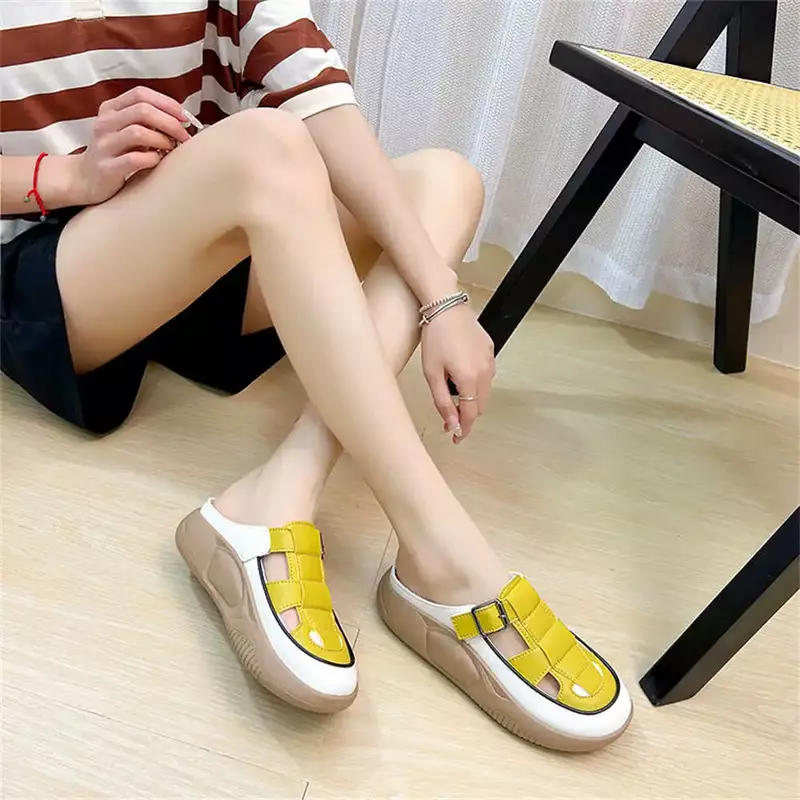 Open From The Back 35-40 Transparent Sandals Woman Rubber Slippers Husband Shoes White Boot Tennis For Women Sneakers Sport