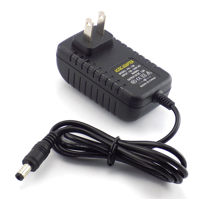 Adaptateur de chargeur d'alimentation pour boîtier TV LED, interrupteur de prise EU US, bande, DC 5V, 3A, 3000mA, 100V-240V, 5.5mm x 2.1-2.5mm