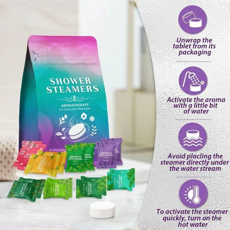 Shower Steamers 16pcs Shower Bombs Aromatherapy Bath Steamers Set Relaxing Gifts For Women Wife Girlfriend Mother For Relaxation