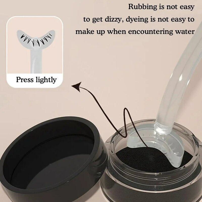 1 Set Wimper Zegel Diy Lagere Lash Extension Stamps Siliconen Make-Up Tool Voor Beginners Handige Natuurlijke Simulatie Mascara Stick