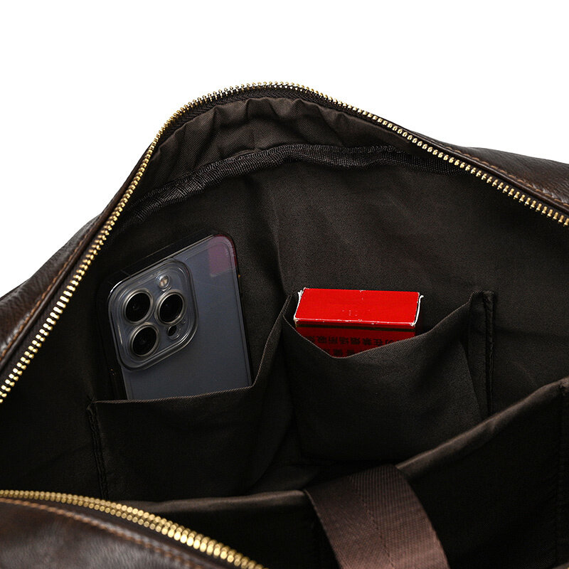 Briefcase Bag Men's Genuine Leather briefcase Male man laptop bag natural for men Messenger bags men's briefcases 2024