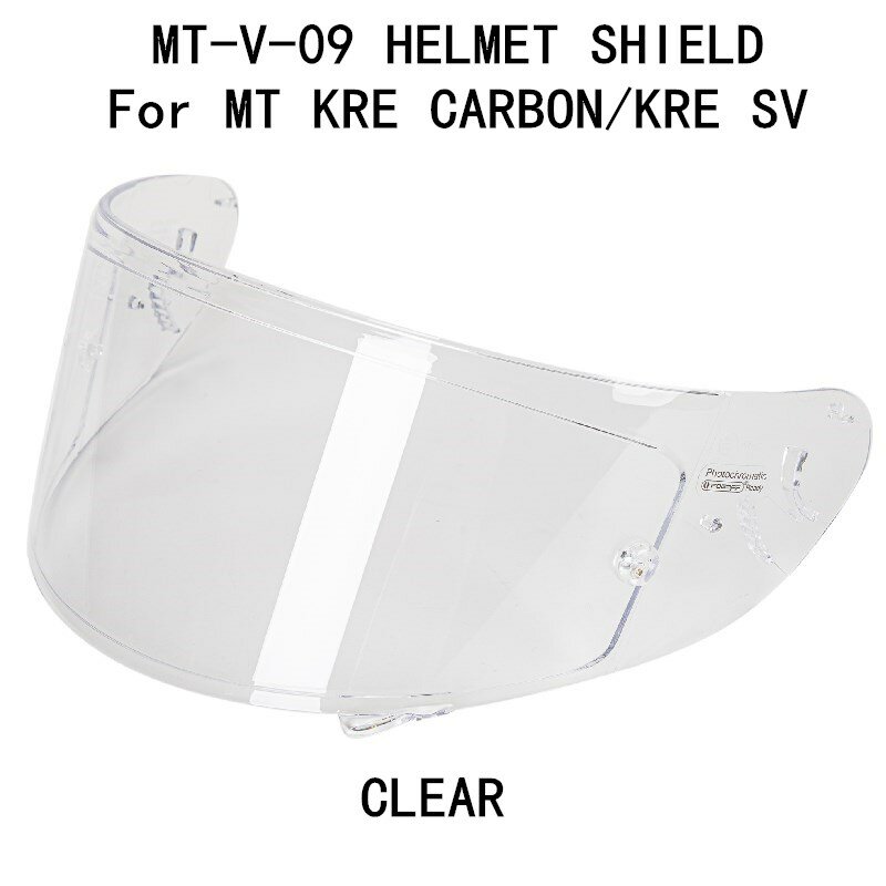 Verre de bouclier de casque pour MT KRE KRE SV, lentille de casque de remplacement, bouclier d'origine, MT-V-09