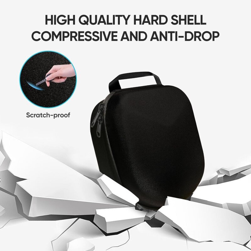 حقيبة حمل صلبة مدمجة ، مناسبة لسماعات الأذن ميتا كيست 3 VR ، حماية خفيفة الوزن ومحمولة ، تخزين الأمتعة ، لعبة الواقع الافتراضي