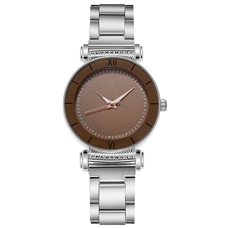 Часы наручные женские кварцевые, винтажные классические простые Стильные, со стальным браслетом