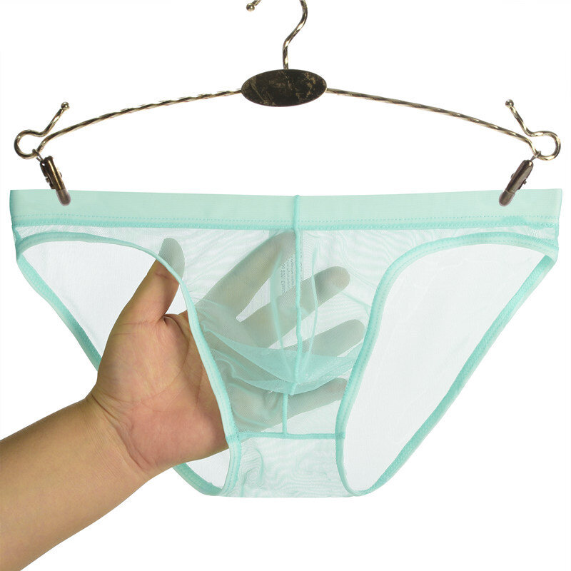 Men's Briefs Seamless Ultra-thin Transparent Ice Silk Breathable Underwear Underpants Men Sexy Panties