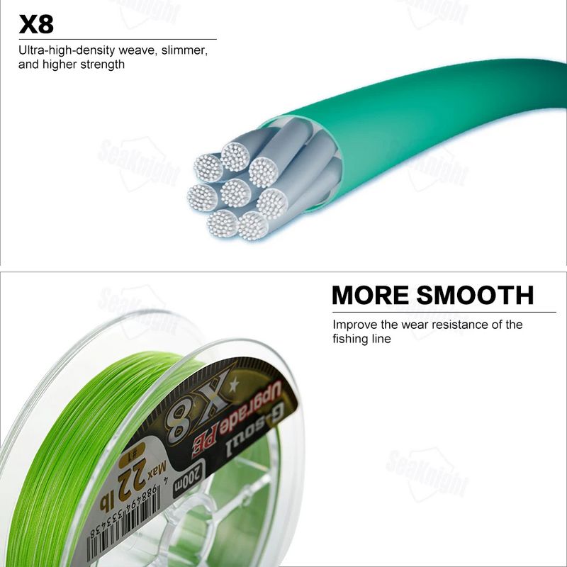 YGK X-브레이드 업그레이드 X8 낚싯줄 150m,200m PE 멀티필라멘트 라인, Origin Japan 8 가닥 브레이드 라인, YGK G-Soul 업그레이드 X8
