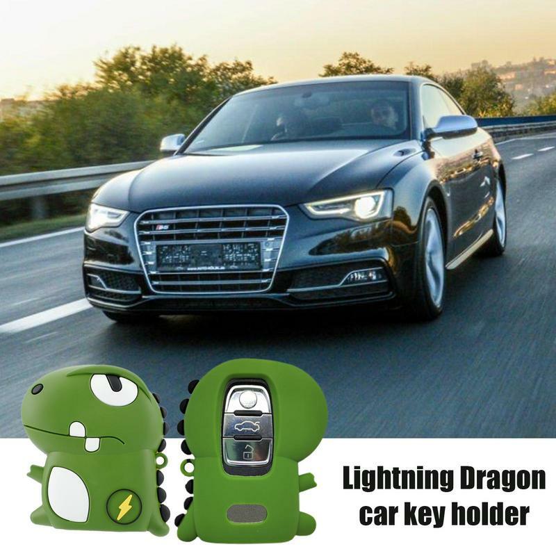 Key Bag Cartoon Cover Case For Vehicle Key Reusable Vehicle Remote Key Fob Key Holder Protection For Men Women Adults
