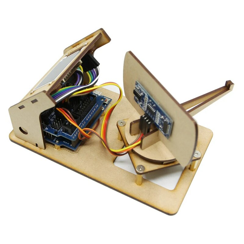 Mini Radar Detection Robot With TFT Screen to Ultrasonic Radar For Arduino Robot DIY Kit Open Source Programmable Toys STEM Toys