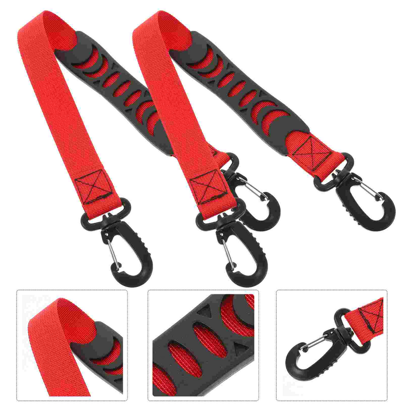 2 Pcs Inline Skiing Skate Shoe Laces Straps for Ski Skates Fixing Boots Roller Leash Carrying Nylon Webbing Carrier Portable