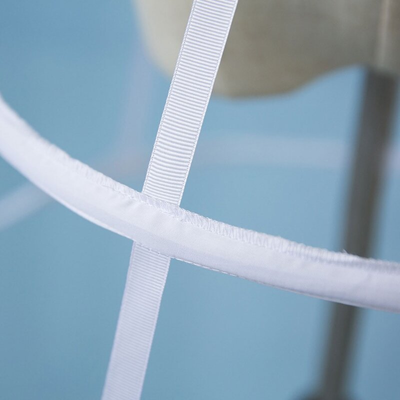 Rok dalam Crinoline pengantin perempuan wanita, ikat pinggang elastis dapat disesuaikan rok Dalaman 2 Hoop