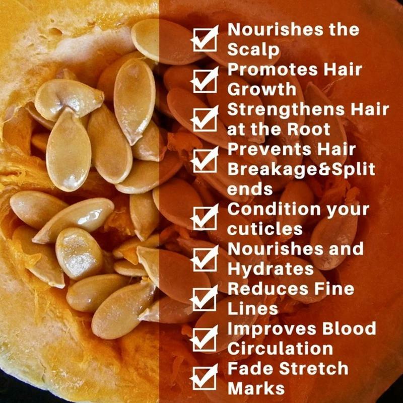 Pumpkin Seed Oil For Hair Growth Pumpkin Hair Growth Oil 1.05oz Nourishing Hydrating Pure Cold Pressed Rosemary Hair Growth Oil