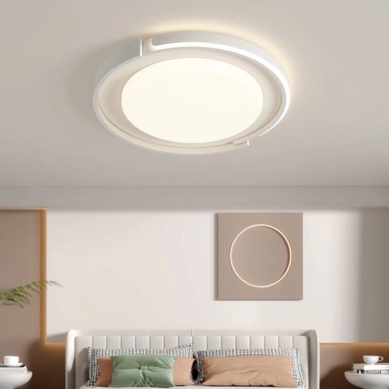 Luces de techo de espectro completo estilo crema, brillo, protección ocular, lámpara de sala de estar, dormitorio, paquete de combinación de iluminación