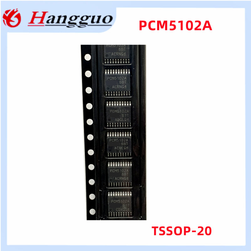 Convertidor digital a analógico, chip IC, PCM5102APWR PCM5102APW PCM5102A PCM5101APWR PCM5101A PCM5101 TSSOP-20, 5-100 unidades por lote