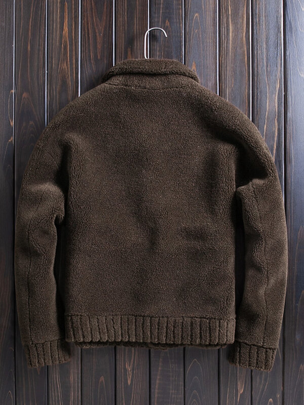 2022 uomo inverno nuovo Double-face Wear cappotti di lana genuina giacche corte da uomo tosatura di pecora maschio spesso caldo capispalla Casual O759