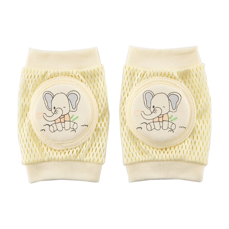 D7WF Baby Kneepads Toddler Thick Knee Pads Breathable Cotton Mesh Knee Elbow Pad Skin Friendly Knee Protectors for Crawling