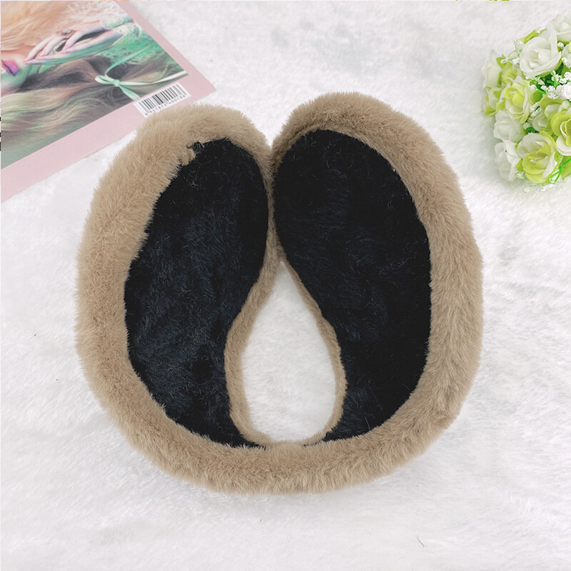Soft Plush Thickening Ear Warmer Women Men Cold Proof Fashion Winter Earmuffs Solid Color Earflap Outdoors Protection Ear-Muffs